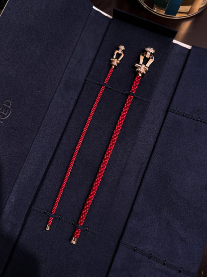 [：Polaidi Jewelry]FORCE 10 HALF DIAMOND PINK GOLD RED CORDERI LARGE AND MEDIUM MODEL