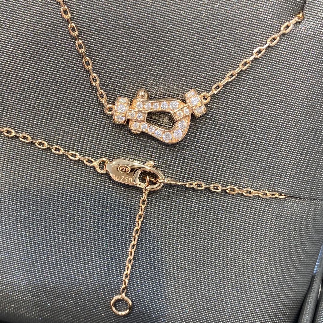 [Polaidi Jewelry]FORCE 10 DIAMOND PINK GOLD NECKLACE MINI MODEL