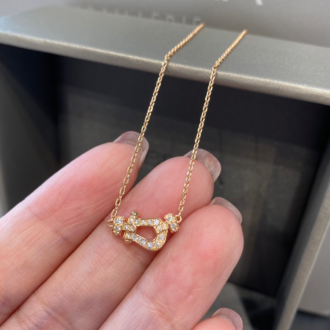[Polaidi Jewelry]FORCE 10 DIAMOND PINK GOLD NECKLACE MINI MODEL