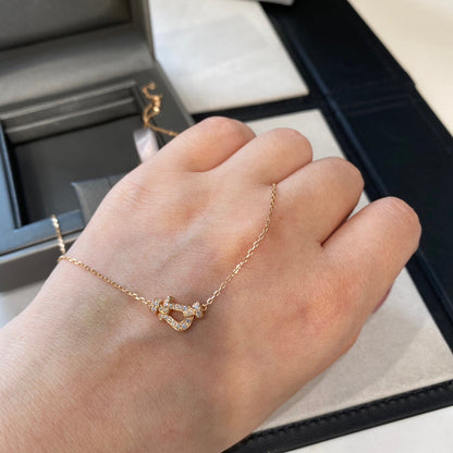 [Polaidi Jewelry]FORCE 10 DIAMOND PINK GOLD NECKLACE MINI MODEL