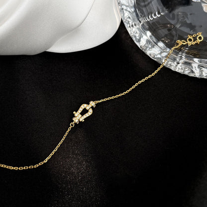 [Polaidi Jewelry]FORCE 10 FULL DIAMOND BUCKLE CHAIN LINK MINI MODEL