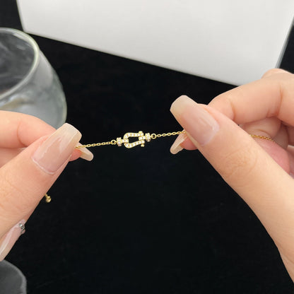 [Polaidi Jewelry]FORCE 10 FULL DIAMOND BUCKLE CHAIN LINK MINI MODEL