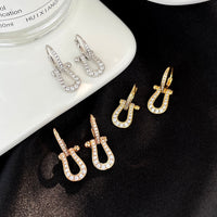 [Perlaura Jewelry ]FORCE 10 FULL DIAMOND DROP EARRINGS MEDIUM MODEL