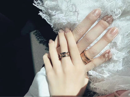 [：Polaidi]ZERO 1 ROCK BLACK CERAMIC PINK GOLD LARGE MODEL