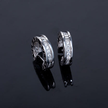 [：Polaidi]ZERO 1 MINI SILVER DIAMOND EARRINGS