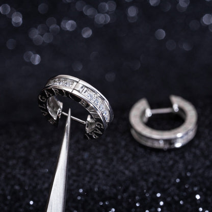 [：Polaidi]ZERO 1 MINI SILVER DIAMOND EARRINGS