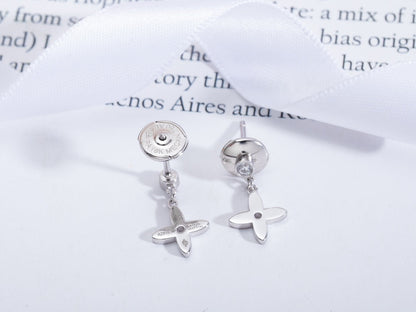 [Polaidi Jewelry]VIDYLLE SILVER DIAMOND MINI DROP EARRINGS
