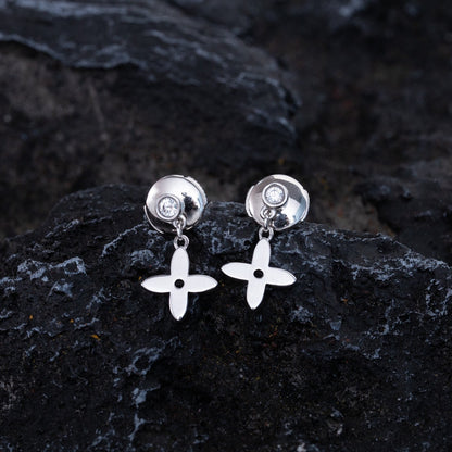 [Polaidi Jewelry]VIDYLLE SILVER DIAMOND MINI DROP EARRINGS