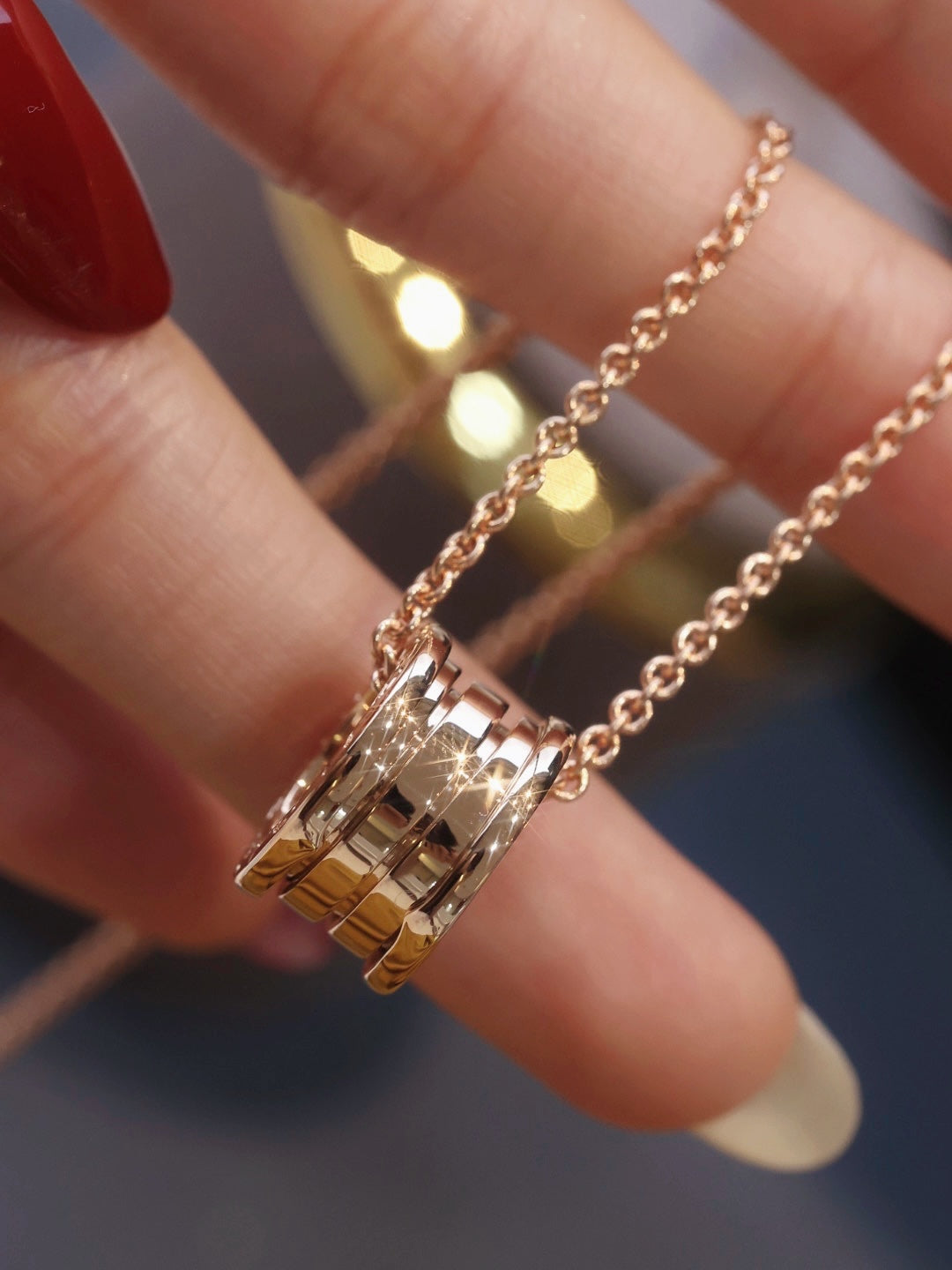 [：Polaidi]ZERO 1 PINK GOLD NECKLACE