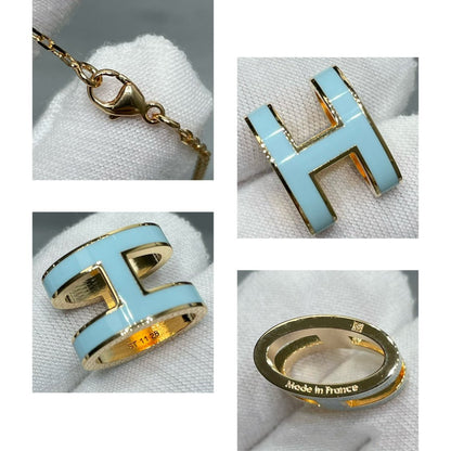 [Polaidi Jewelry]POP H SKY BLUE NECKLACE