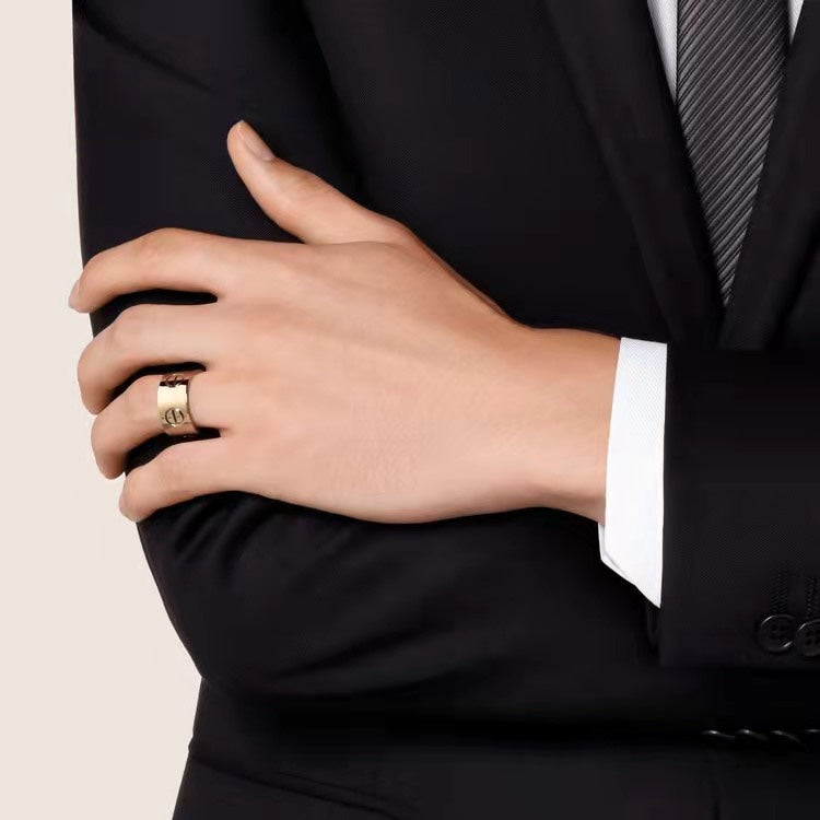 [：Polaidi Jewelry]LOVE 11MMラージリング