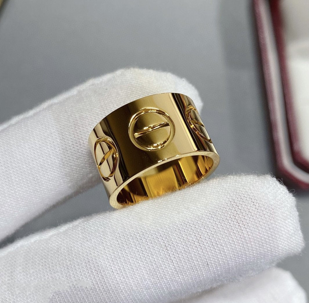 [Polaidi Jewelry]LOVE 11MM LARGE RING