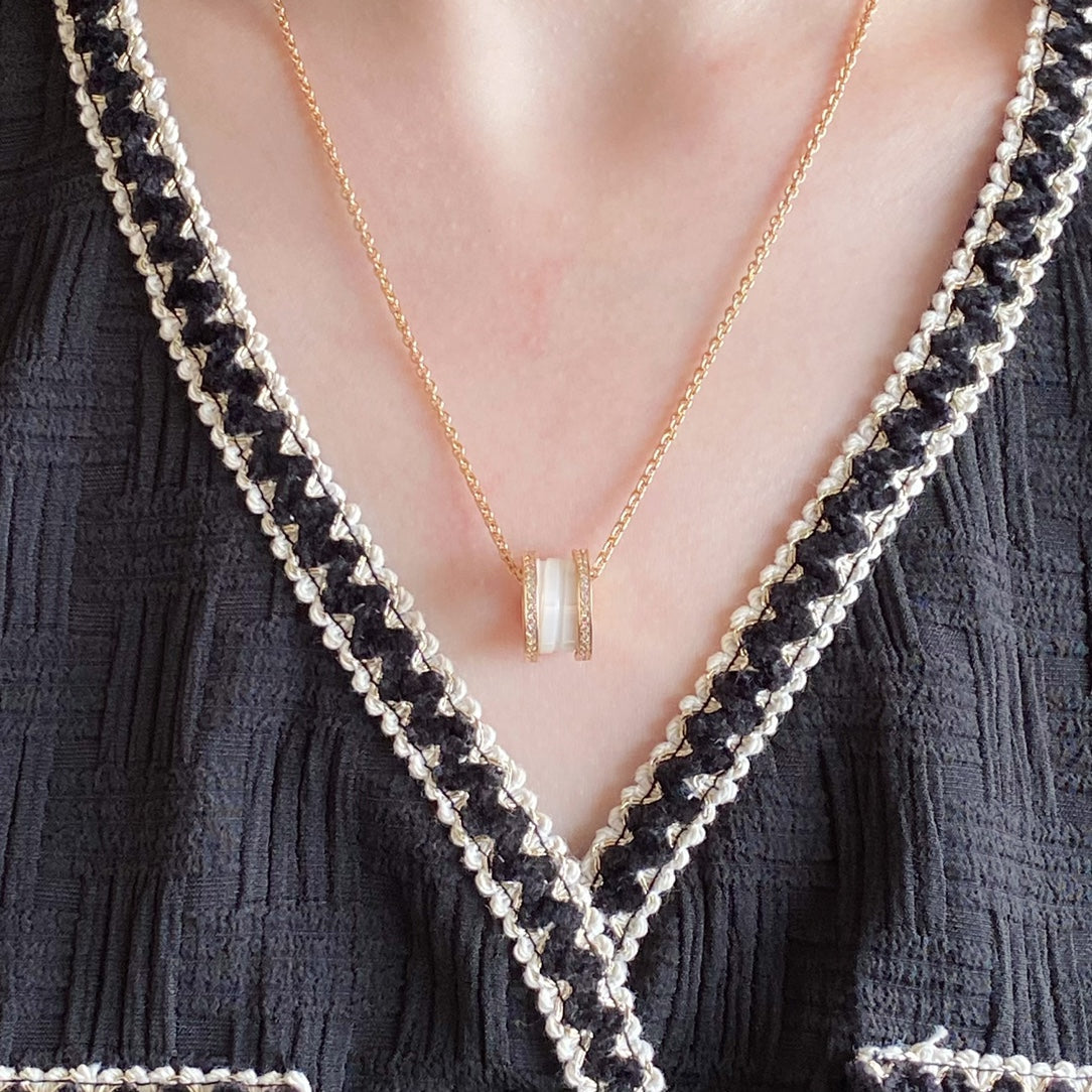 [：Polaidi]ZERO 1 DIAMOND CERAMIC NECKLACE