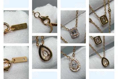 [Polaidi Jewelry]MY TWIN 2 ROW DIAMOND NECKLACE