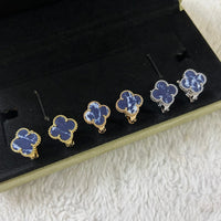 [Perlaura Jewelry ]CLOVER PIETERSITE MEDIUM STUD EARRINGS
