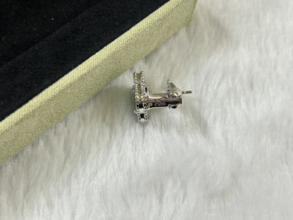 [Polaidi Jewelry]CLOVER PIETERSITE MEDIUM STUD EARRINGS