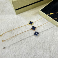 [Perlaura Jewelry ]CLOVER 1 MOTIF PIETERSITE BRACELET