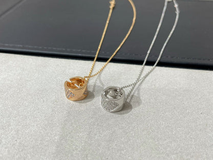 [Polaidi Jewelry]LIENS EVIDENCE DIAMOND PAVED NECKLACE