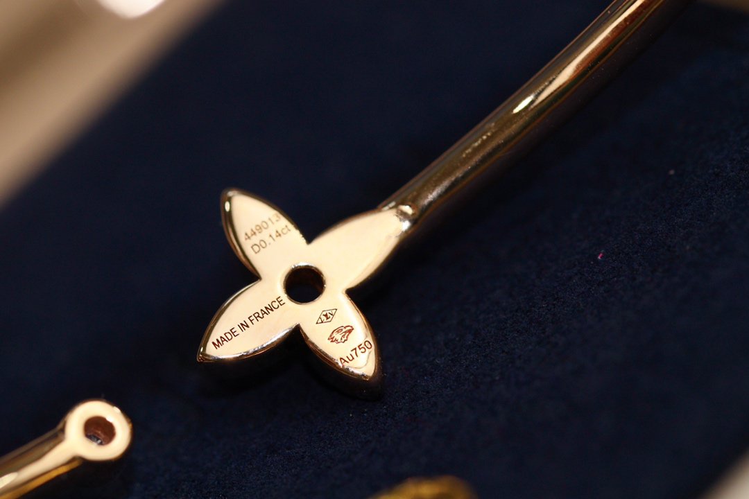 [：Polaidi Jewelry]イディール ピンクゴールド オープン ブレスレット ダイヤモンドパヴェ