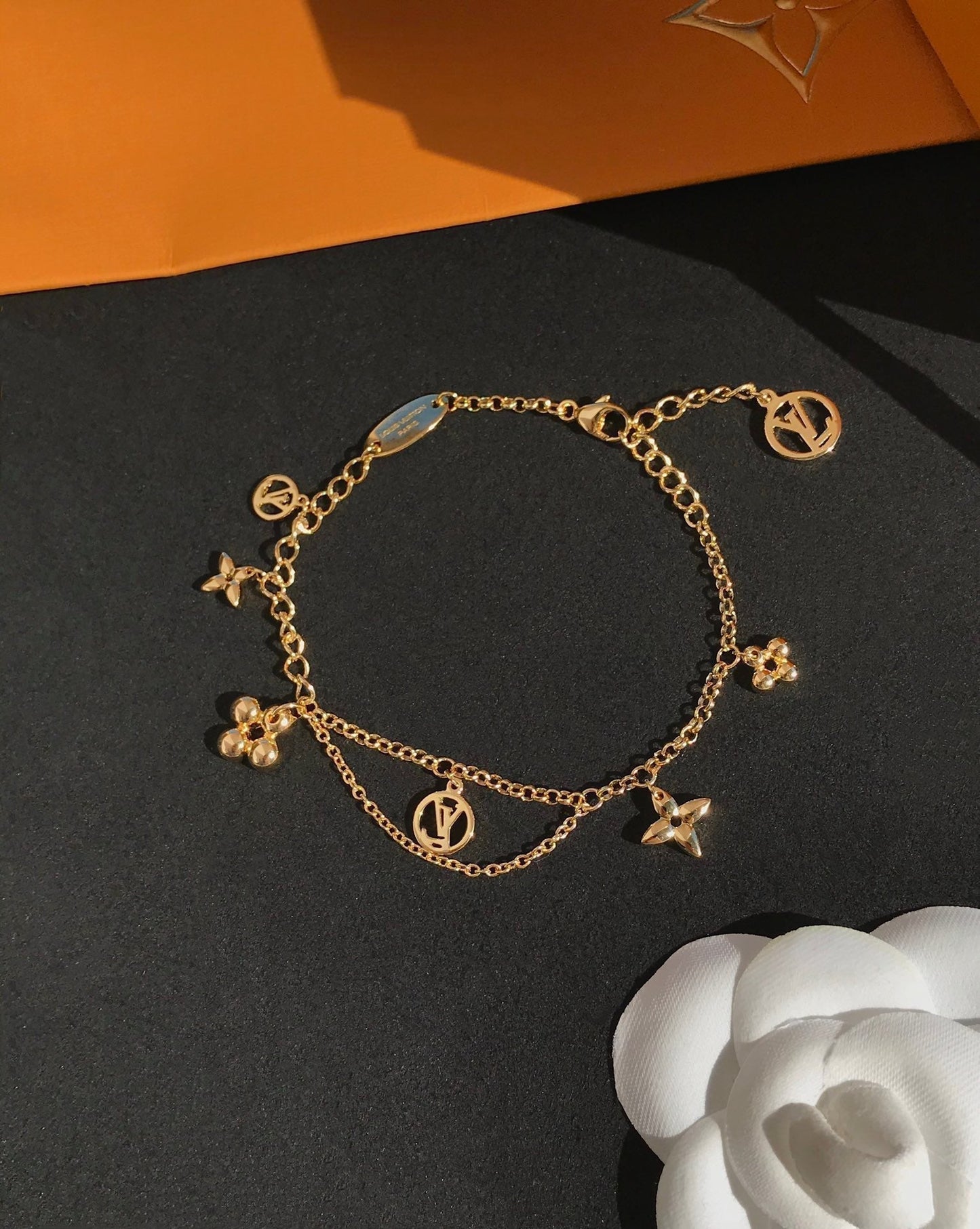 [：Polaidi Jewelry]BLOOMING PINK GOLD MOP BRACELET