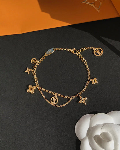 [：Polaidi Jewelry]BLOOMING PINK GOLD MOP BRACELET