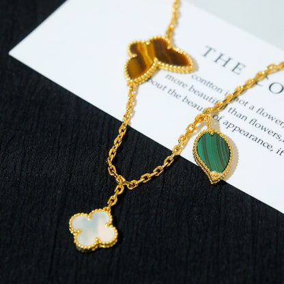 [：Polaidi Jewelry]ラッキー スプリング 5モチーフ ゴールド ブレスレット