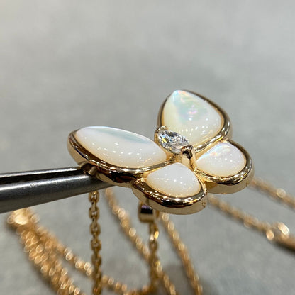 [Polaidi Jewelry]BUTTERFLY MOP DIAMOND NECKLACE