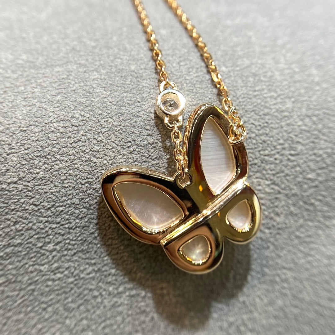 [Polaidi Jewelry]BUTTERFLY MOP DIAMOND NECKLACE