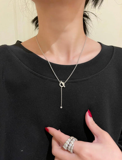 [Polaidi Jewelry]FINESSE SILVER DIAMOND NECKLACE