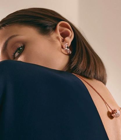 [：Polaidi Jewelry]BEE LOVEダイヤモンドフープピアス
