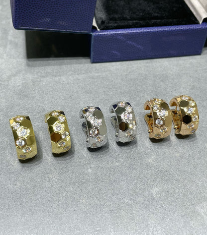 [：Polaidi Jewelry]BEE LOVEダイヤモンドフープピアス