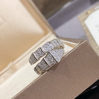 [Perlaura Jewelry ]SERPENTI RING SILVER DIAMOND PAVED