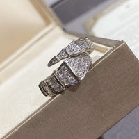 [Perlaura Jewelry ]SERPENTI LARGE RING SILVER DIAMOND PAVED