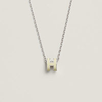 [Perlaura Jewelry ]HM CLIC YELLOW ENAMEL GOLD NECKLACE