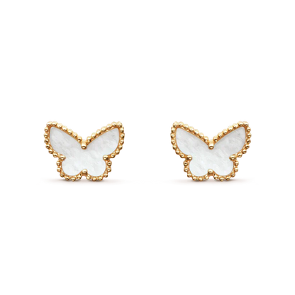 [：Polaidi Jewelry]スイートバタフライ MOPイヤースタッズ