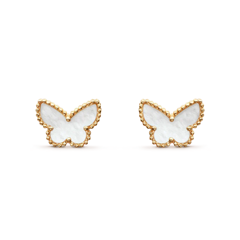 [Polaidi Jewelry]SWEET BUTTERFLY MOP EARSTUDS