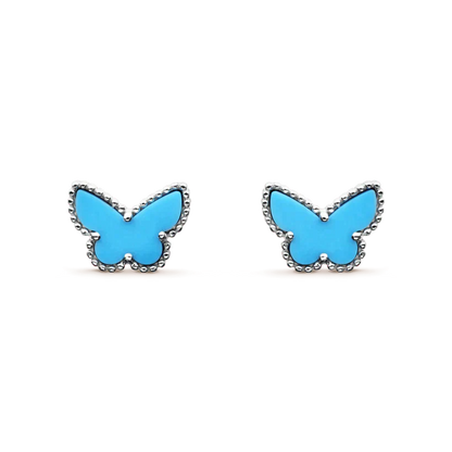 [：Polaidi Jewelry]バタフライターコイズピアス シルバー