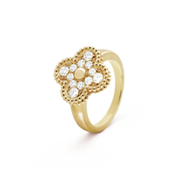 [Perlaura Jewelry ]CLOVER DIAMOND RING