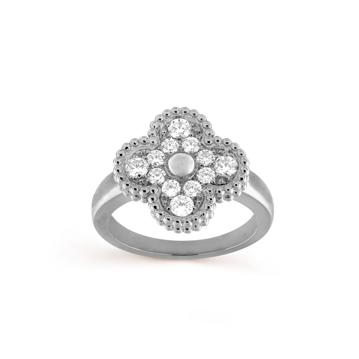 [：Polaidi Jewelry]クローバー ダイヤモンド リング