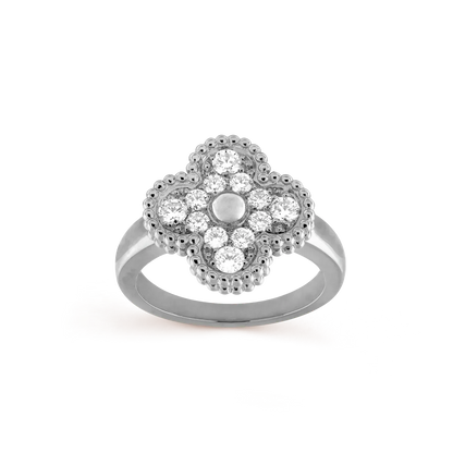 [：Polaidi Jewelry]クローバー ダイヤモンド リング