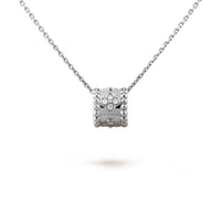 [Perlaura Jewelry ]PERLEE PEDANT SIVLER DIAMOND NECKLACE