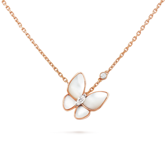 [Polaidi Jewelry]BUTTERFLY MOP DIAMOND NECKLACE