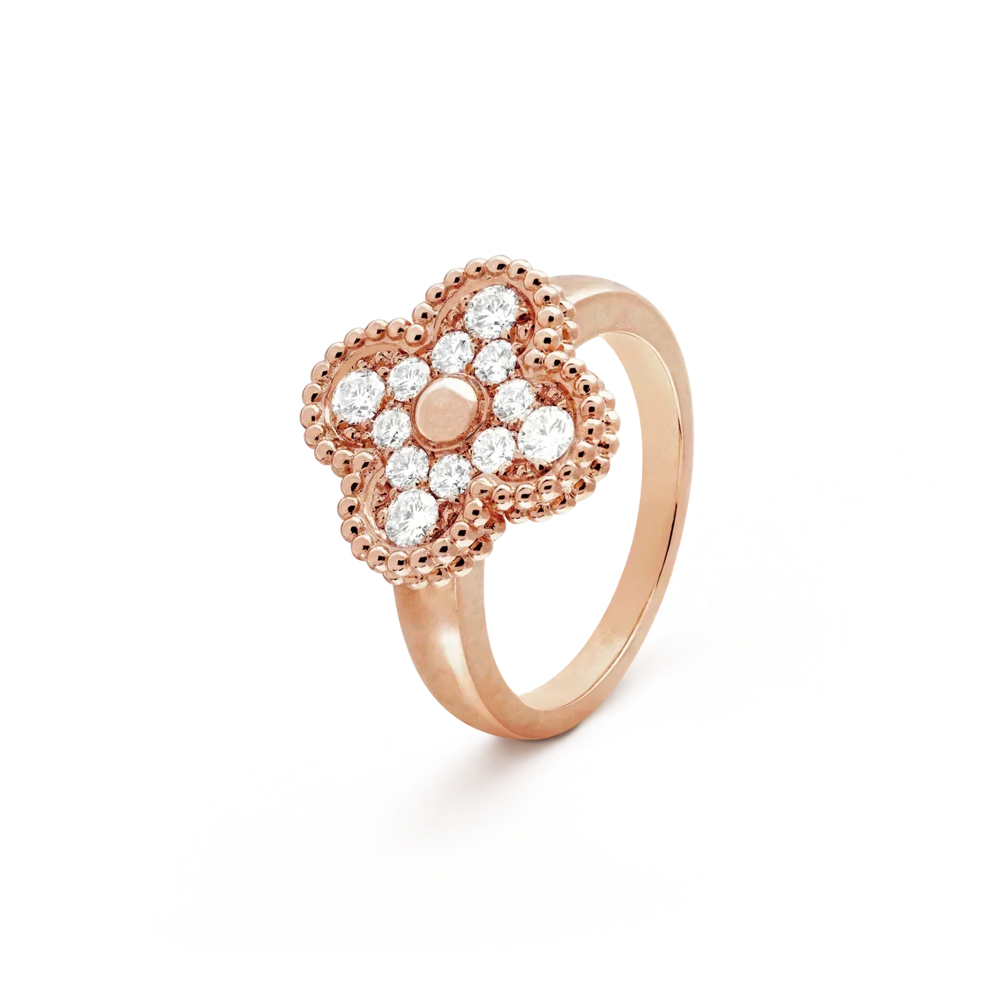 [：Polaidi Jewelry]クローバー ダイヤモンド リング