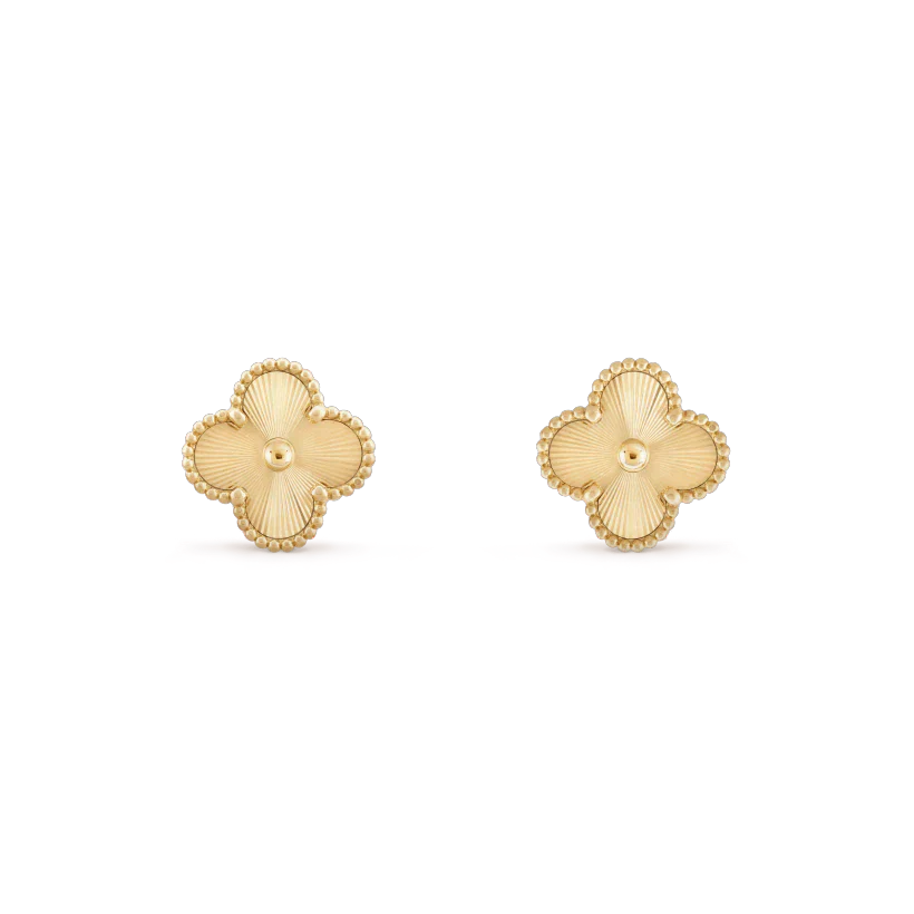 [：Polaidi Jewelry]クローバーミニ 9.5MM レーザーイヤリング