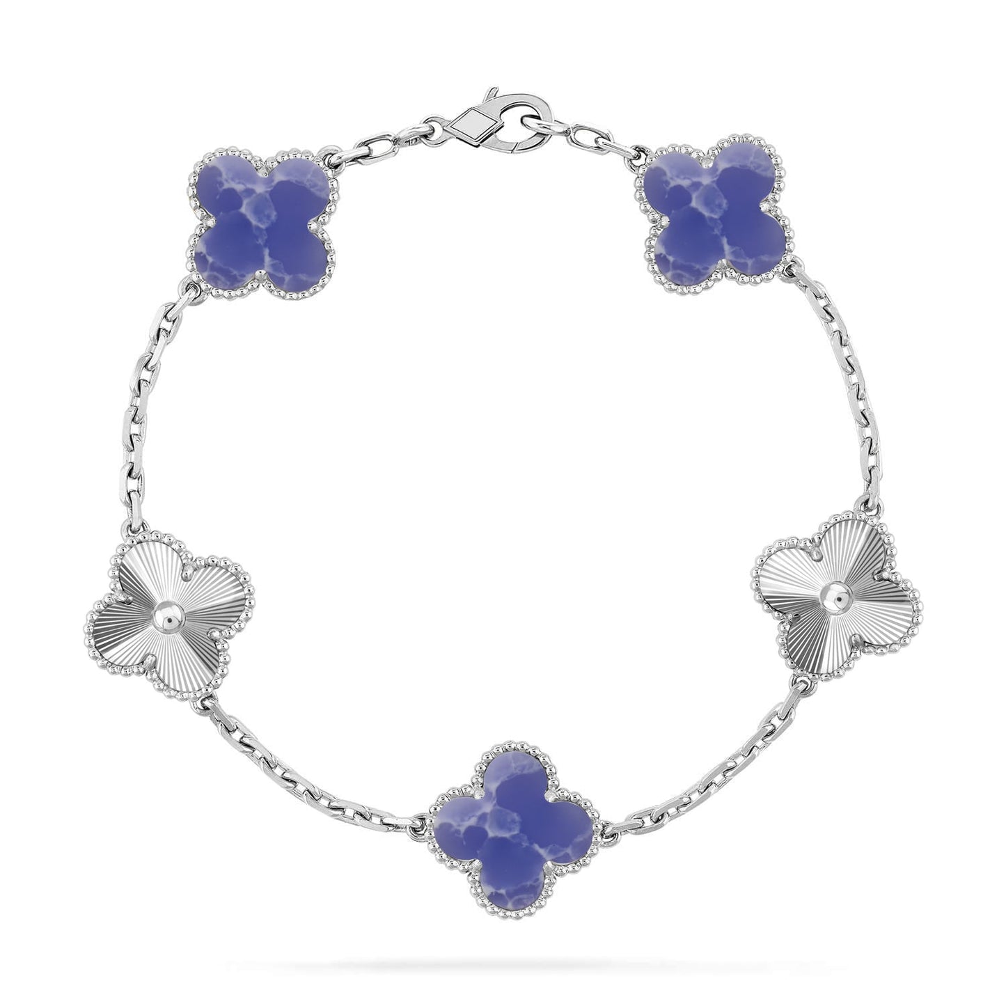 [Polaidi Jewelry]CLOVER 5 MOTIF BLUE VEINS BRACELET COLLECTION
