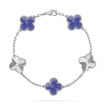 [Polaidi Jewelry]CLOVER 5 MOTIF BLUE VEINS BRACELET COLLECTION
