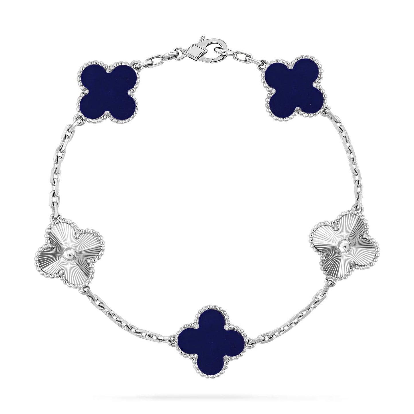 [Polaidi Jewelry]CLOVER 5 MOTIF LAPIS LAZULI BRACELET COLLECTION