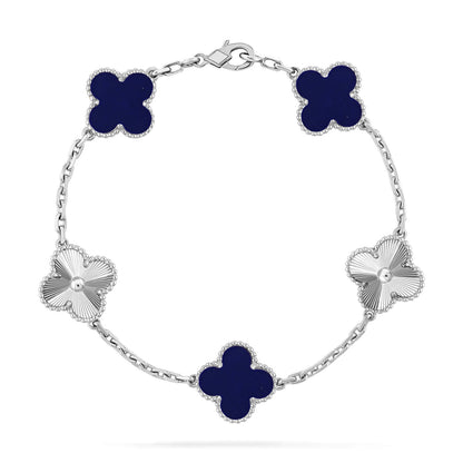 [Polaidi Jewelry]CLOVER 5 MOTIF LAPIS LAZULI BRACELET COLLECTION