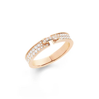[Perlaura Jewelry ]ALLIANCE LIENS VIDENCE PAVED DIAMOND 4MM RING