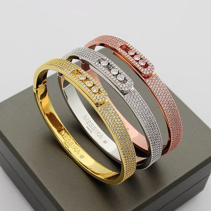 [Polaidi Jewelry]Move Noa Full Pavé Diamond Bangle Bracelet